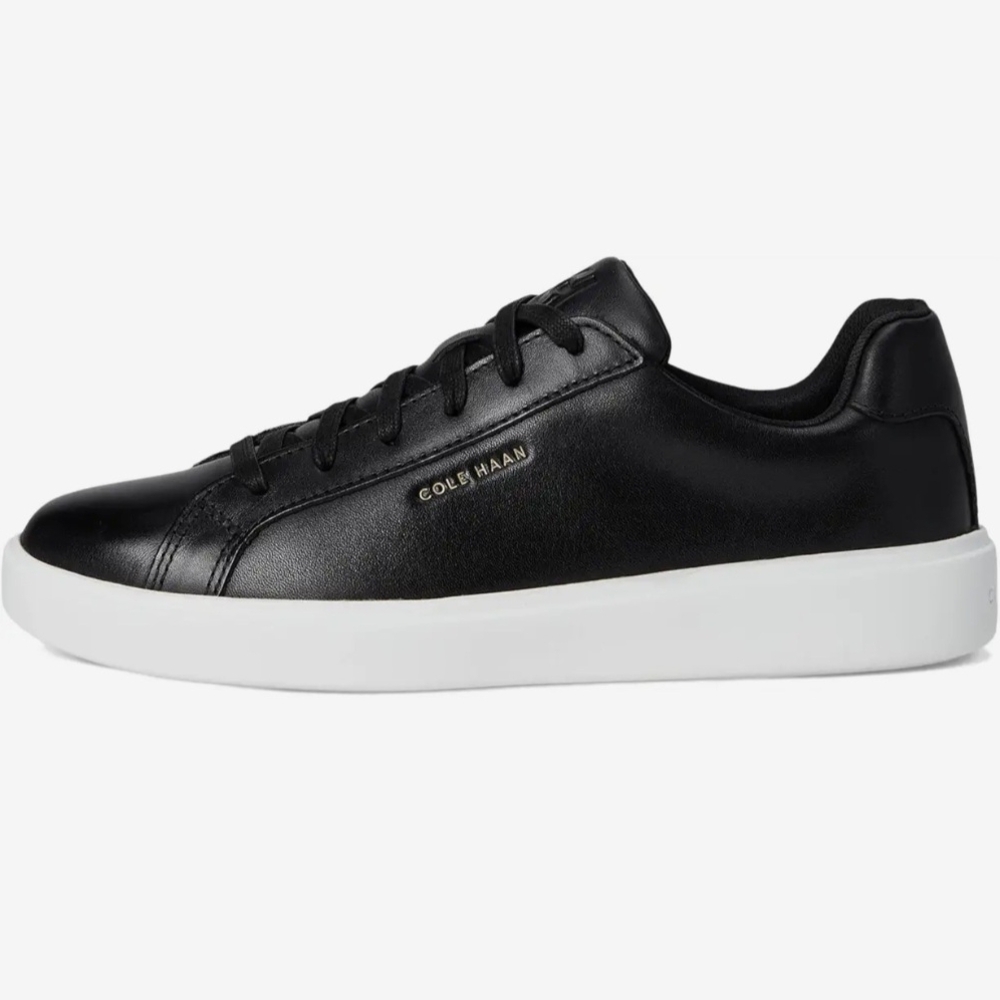 Cole Haan GC Daily Sneakers Black Leather Sneakers Women's Size 8 NWT Travel